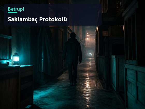 Saklambaç Protokolü modunda loş bir depoda gizlenen oyuncuyu gösteren gerilimli kare
